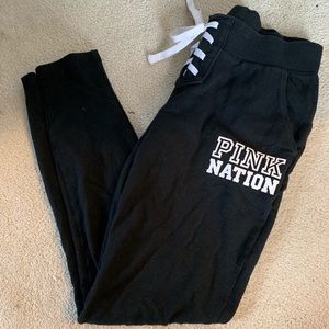 Victoria’s Secret PINK black joggers sweatpants